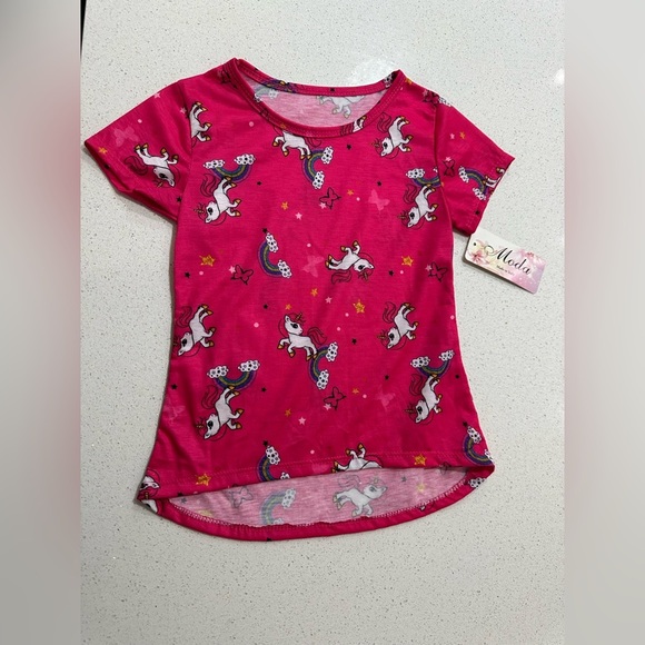 🎁Moda: Girls Short Sleeve Shirt🎁 - Picture 1 of 5